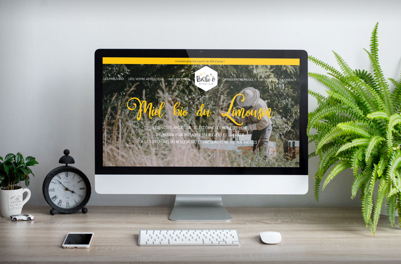 Site ecommerce apiculteur bio Limousin